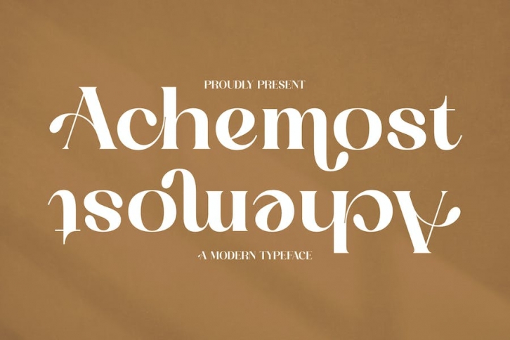 Achemost A Modern Typeface Font Font Download