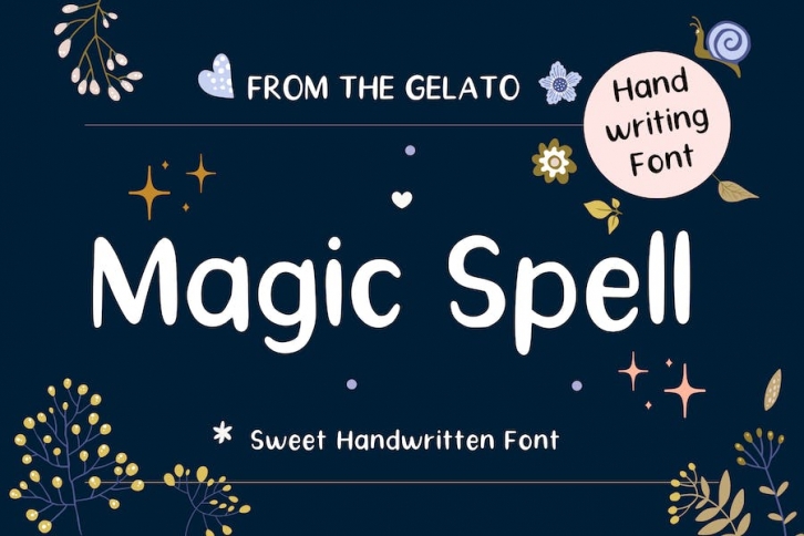 Magic Spell Minimal Handwritten Cute Font Font Download