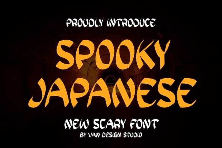 SPOOKY JAPANESE - Horror Font Font Download