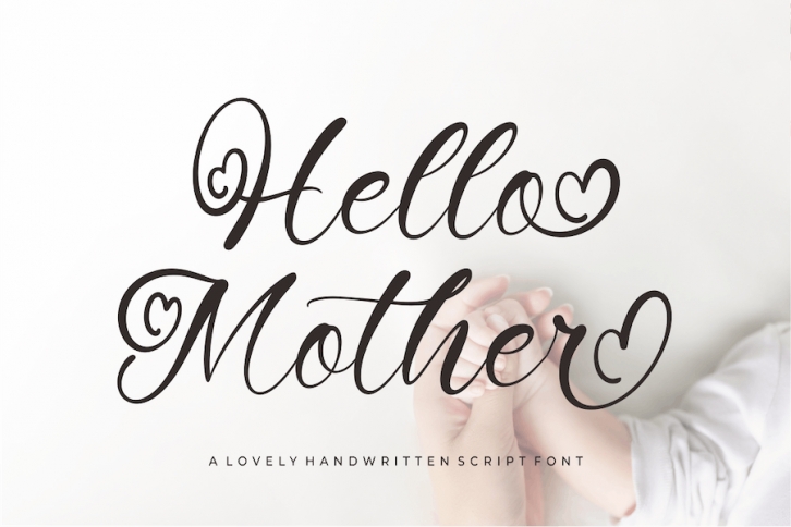 Hello Mother - Lovely Script Font Font Download