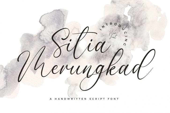 Sitia Merungkad Script Font Font Download