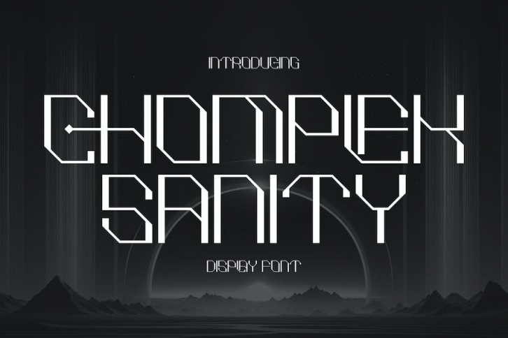 Chomplex Sanity Display Font Font Download