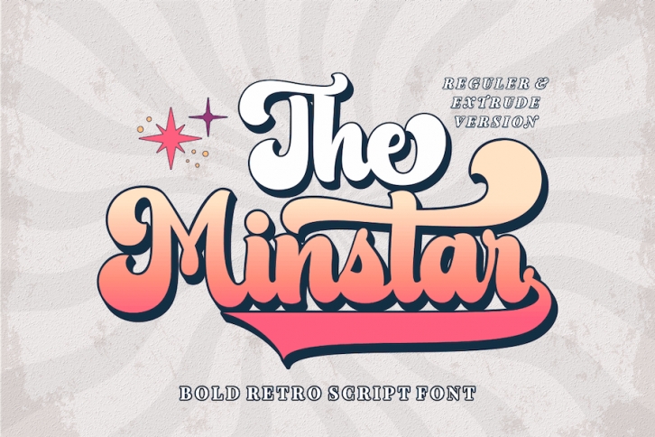The Minstar - Bold Retro Script Font Font Download