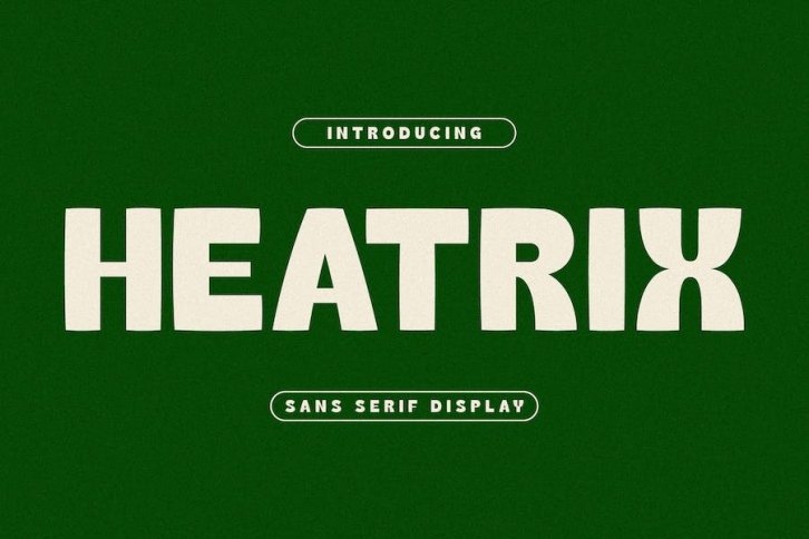 Heatrix Sans Serif Display Font Font Download