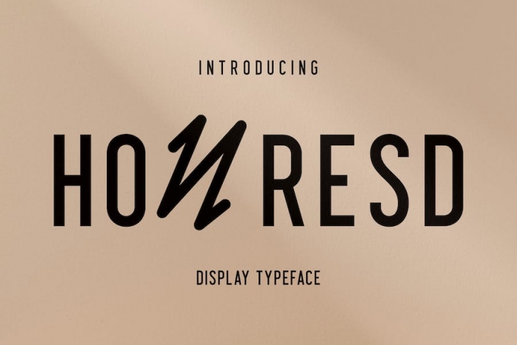 Honresd Display Typeface Font Font Download