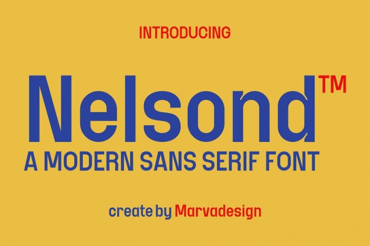 Nelsond - A Modern Sans Serif Font Font Download