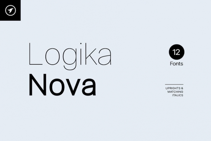 LOGIKA NOVA - Simple, Clean and Modern Typeface Font Download