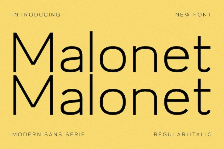 Malonet Modern Sans Serif Font Font Download