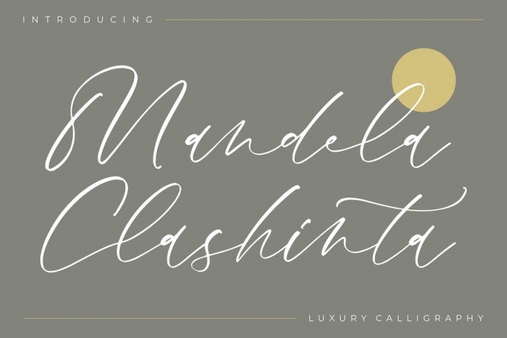 Mandela Clashinta Luxury Calligraphy Font Download