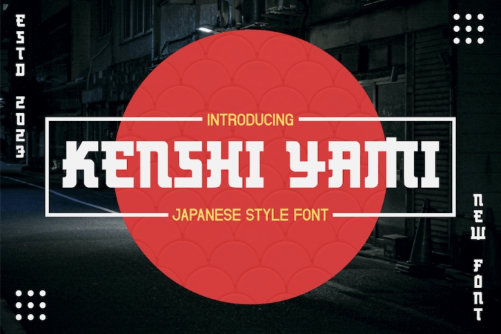 Kenshi Yami - Japanese Style Font Font Download