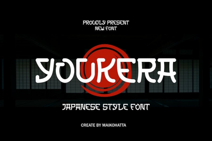 Youkera - Japanese Style Font Font Download