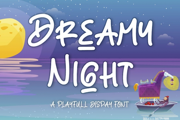 Dreamy Night - Playful Font Font Download