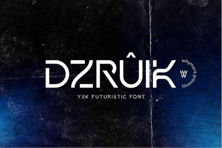 Dzruik | Futuristic Font Font Download