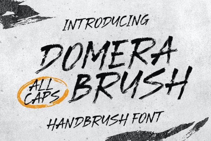 Domera Brush Typeface Font Download