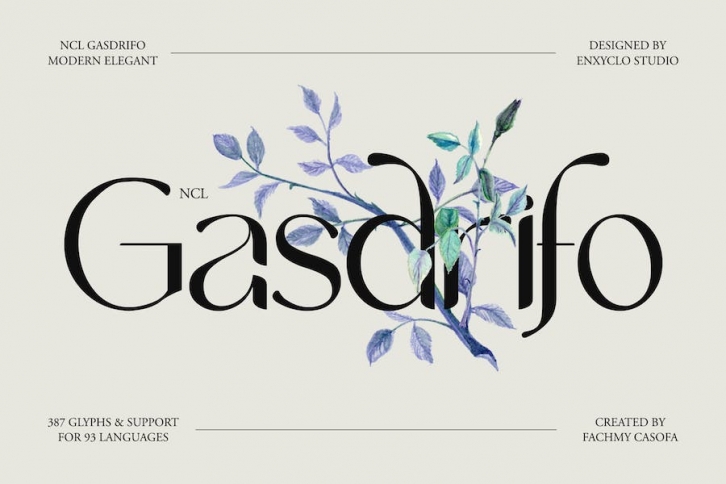 NCL Gasdrifo - Modern Elegant Font Font Download