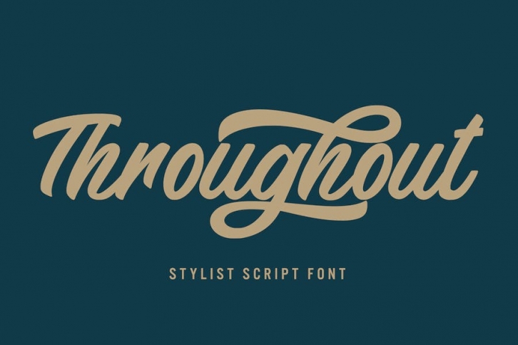 Throughout - Stylist Script Font Font Download
