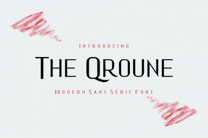 The Qroune  - Modern Sans Serif Font Font Download