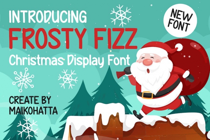 Frosty Fizz - Christmas Display Font Font Download