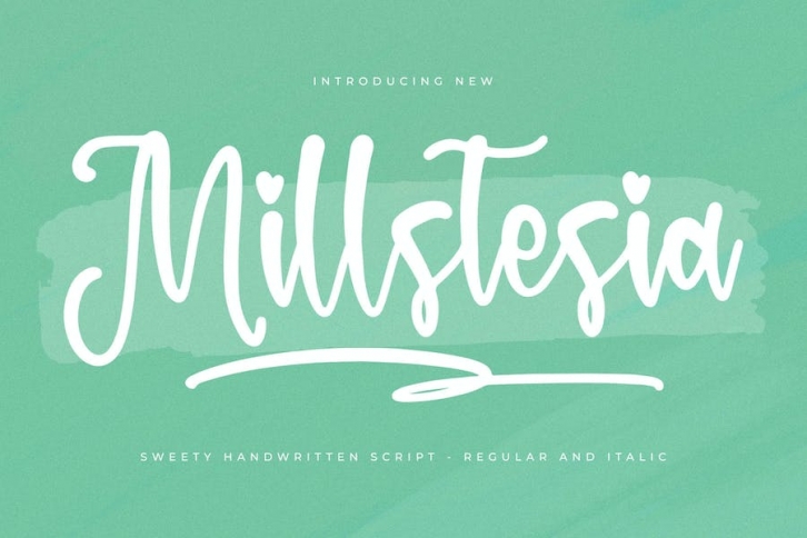 Millstesia Handwritten Script Font Font Download