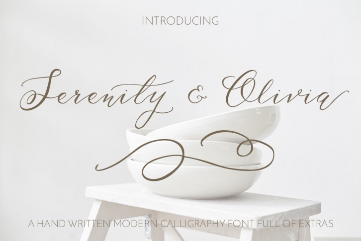 Serenity  Olivia Script Font Download