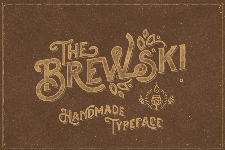 The Brewski Textured Font Download