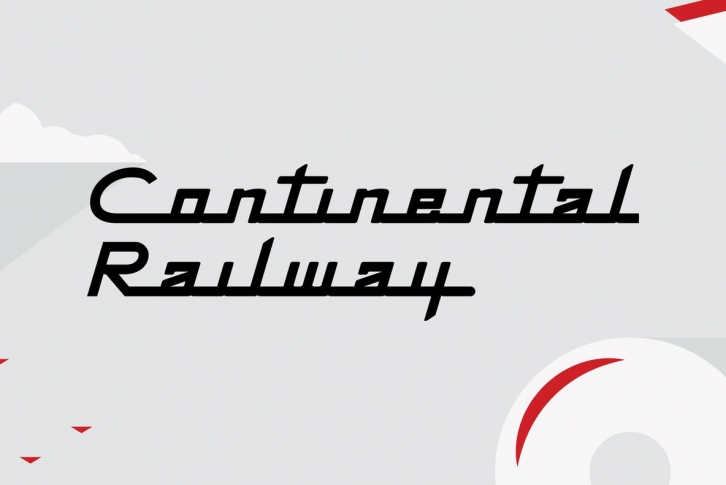 Continental Railway Font Download