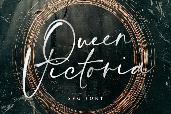 Queen Victoria SVG Font Download