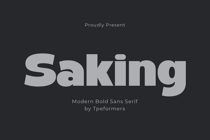 Saking - A Bold Sans Serif Font Download