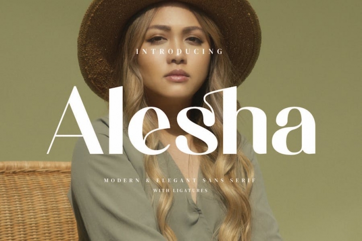 Alesha - Modern Ligature Font Font Download