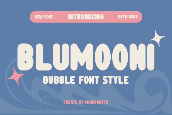 Blumooni - Bubble Font Style Font Download