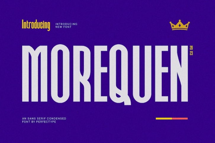 Morequen Modern Futuristic Sans Serif Font Font Download