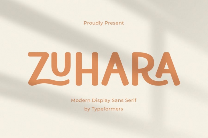 Zuhara - Modern Display Sans Serif Font Download