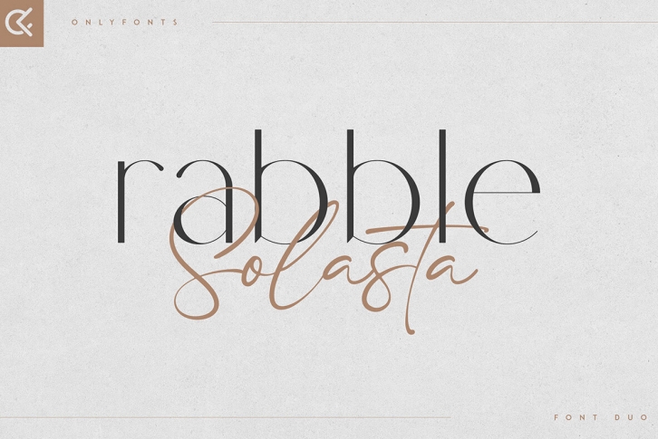 Rabble and Solasta Font Download