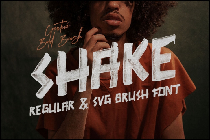 Shake Brush SVG Font Download