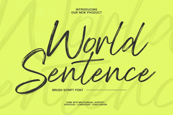 World Sentence Font Download