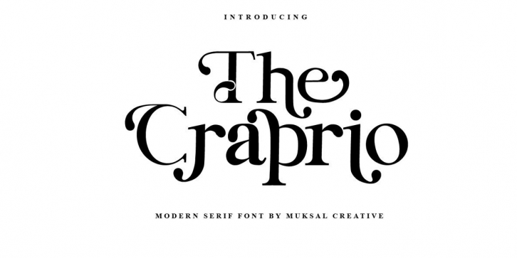 The Craprio Font Download