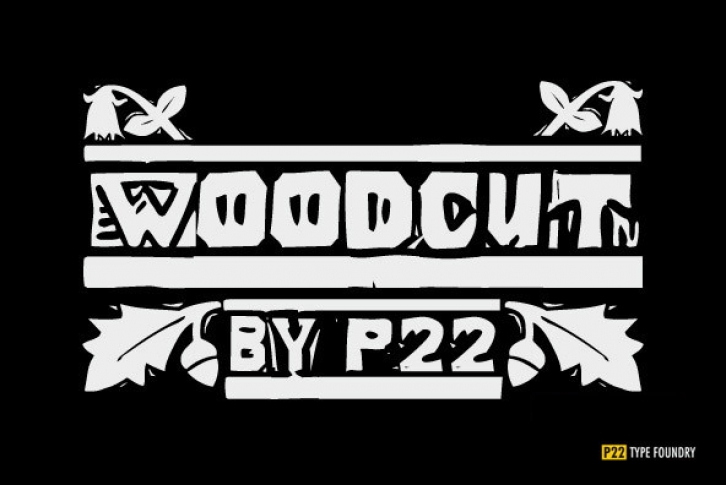 P22 Woodcut Set Font Download