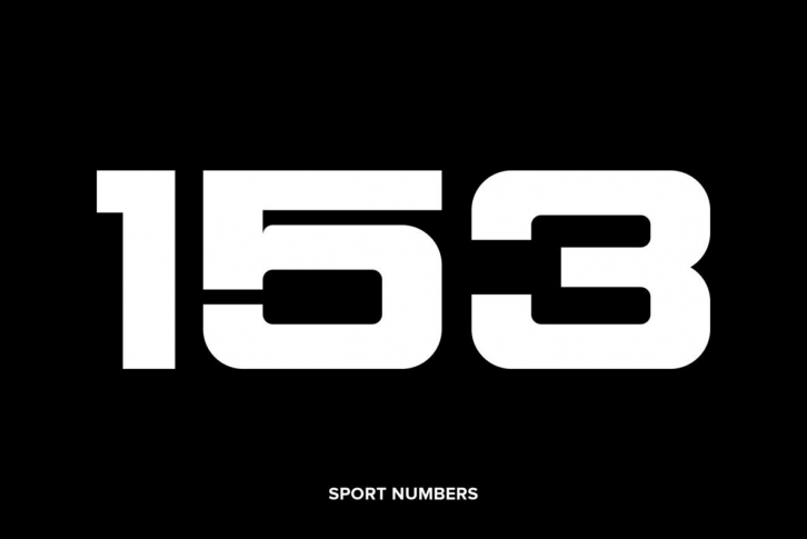 Sport Numbers Font Download