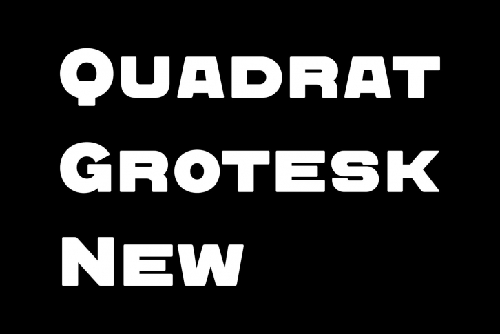 Quadrat Grotesk New Font Download