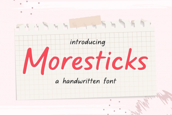 Moresticks Font Download