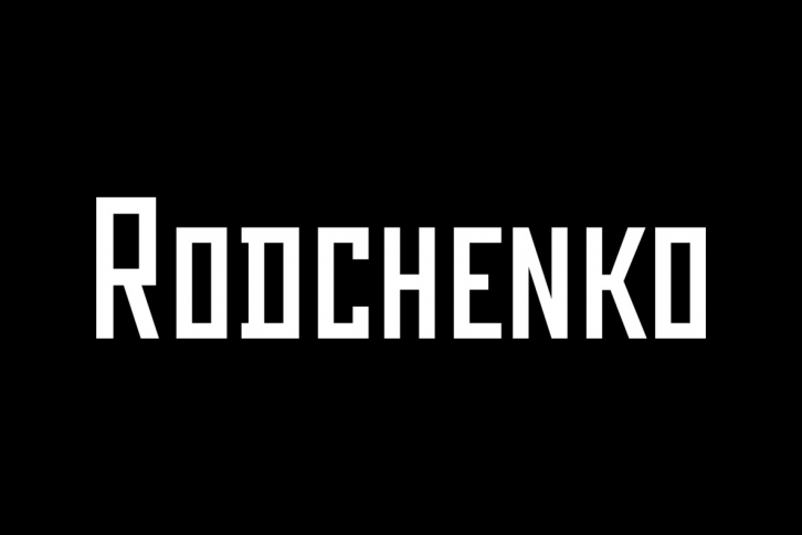 Rodchenko Font Download
