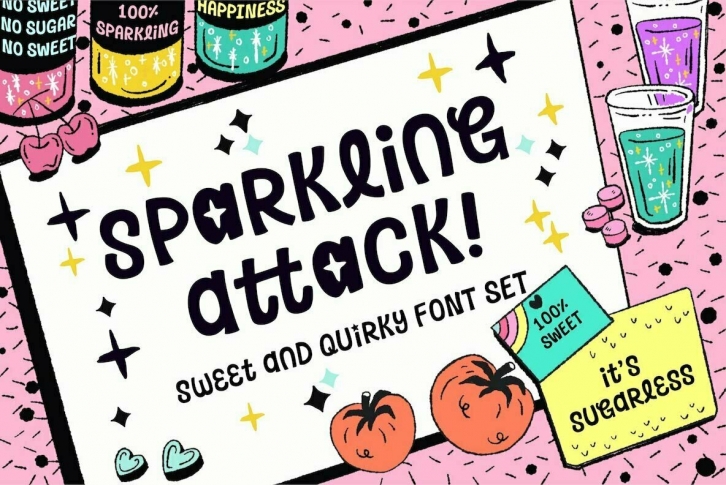 Sparkling Attack Font Download