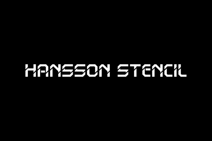 Hansson Stencil Font Download