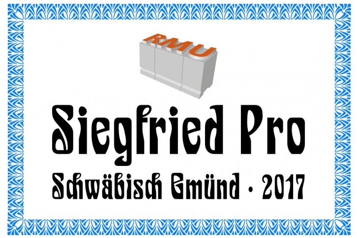 RMU Siegfried Pro Font Download