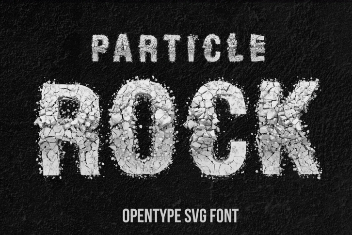 Particle Rock SVG Font Download