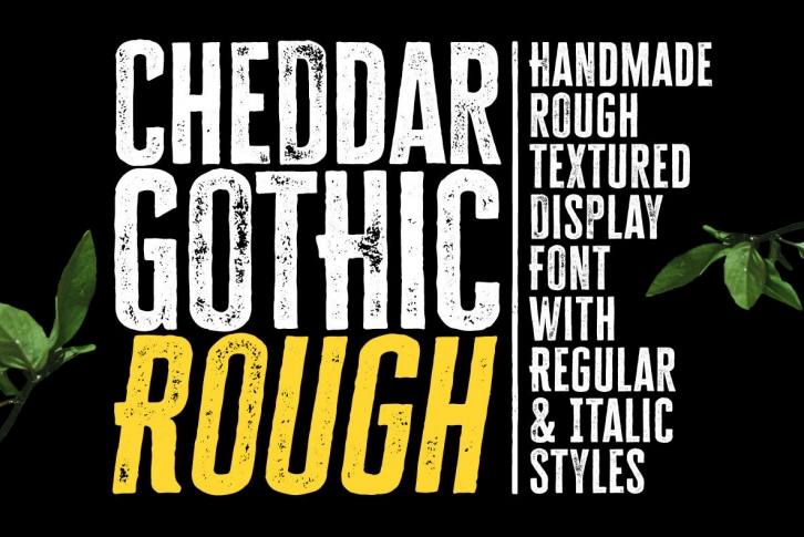 Cheddar Gothic Rough Font Download