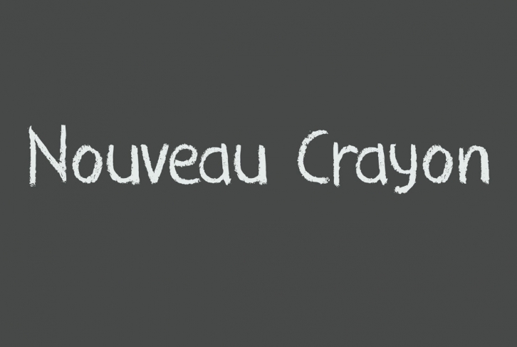 Nouveau Crayon Font Download