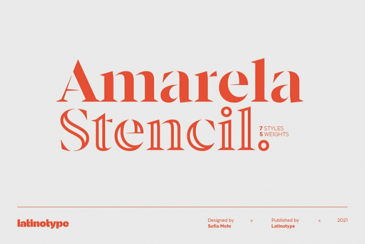 Amarela Stencil Font Download