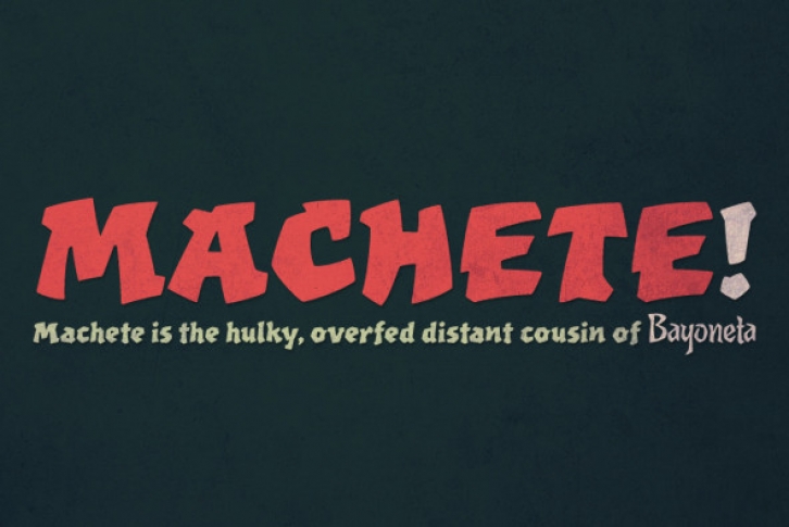 Machete Font Download