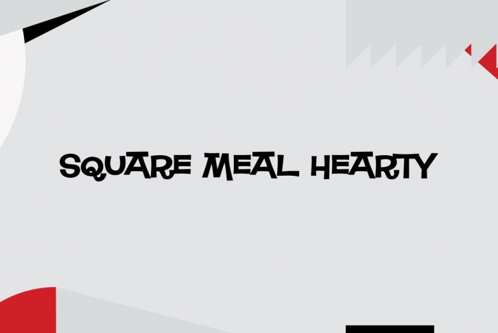 Square Meal Hearty Font Download